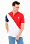 Men's Red Polo Neck T-Shirt 50263394-Vr030 - 3