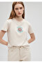 Beige Slim Fit Printed T-Shirt - 1612218 -70134 - 3
