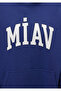 سويت شيرت أزرق بغطاء للرأس مطبوع من Miav 1S10131-70722 - 7