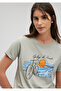 Bicycle Printed Green T-Shirt Slim Fit / Slim Fit 1612397 -70155 - 3