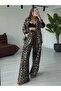 Leopard Pattern Gabardine Suit