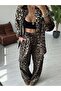Leopard Pattern Gabardine Suit - 7