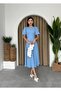 Watermelon Sleeve Midi Length Dress - 6