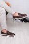 Genuine Leather, Buckle Loafer Men's Shoes - 4