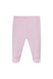 Baby Girl Soft Fabric Pants with Booties - 2