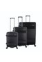 Lodge Travel Suitcase Set 3 pc Black