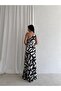 Patterned One-Shoulder Maxi Dress - 4
