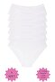 6 Pieces White Laser Cut Women's Panties - No Trace - 5