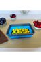 Anthracite/Blue 4L Folding Basin Manicure - Accordion Bucket Pineapple Design - 6