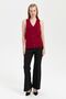 Women's V-Neck Seamless Vest Cherry - 2