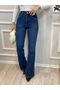 Blue Spanish leg high waist ultra stretch jeans - 4