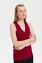 Women's V-Neck Seamless Vest Cherry - 7