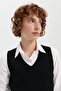 Women's V-Neck Seamless Sweater Black - 6