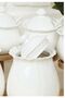 Hürrem Bamboo Stand Porcelain 9 Piece Spice Set - 3