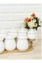 Hürrem Bamboo Stand Porcelain 9 Piece Spice Set - 5