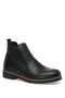 Men's Black Boots Chelsea Sports Winter Half Elastic Boots