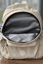School Bag Unisex Dirty Cream Medium Size Clinker Waterproof Fabric Travel Laptop Bag - 8