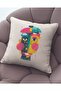 Velvet 43x43 Cm Throw Pillow Case Decorative Soft Living Room Abstract Face - 2