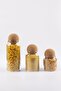 3-Piece Cork Lid - Glass Jar and Spice Jar Set - 7
