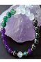 Certified Natural Stone Anti Stress Bracelet 8 mm (Amethyst - Agate - Opal - Hematite) - 2