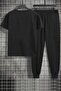 Unisex New Jersey Printed 2-Piece Tracksuit Set - 2