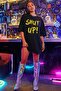 تيشيرت بتصميم مطبوع Shut Up - 2