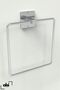 Silver Chrome Adhesive Long Towel Holder - Wc Toilet and Kitchen Set of 3 - 4