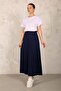 Pleated Skirt 32-9001 Navy Blue