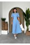 Watermelon Sleeve Midi Length Dress - 7