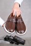 Genuine Leather, Buckle Loafer Men's Shoes - 2