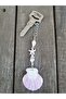 Purple Seashell Keychain - 2