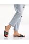 Comfortable Sole Single Strap Stone Flat Heel Women's Evening Dress Slippers - 4