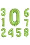 1 Year Old Green Color Number Foil Balloon 1 Number Green Color Helium Flying Foil Balloon Number Balloon - 3