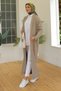 Women's Ring Braided Full Length Knitwear Cardigan - 6