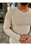 Sweater Knitted Non-Pilling Natural Cotton Sweater Slim Fit Knitwear Slim Fit Body Sweater - 3