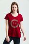 Fresh Collar T-Shirt Stoned Ggg Logo Claret Red - 3