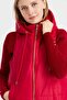 Women's Hooded Short Quilted Vest Red - 2