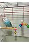 10 mm 12 cm Bell-equipped 2-Piece Bird Perch Set - 3