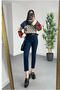 High Waist Cut Boyfit Jean Beige