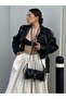 Luce Black Premium Adjustable Belted Vintage Leather Women's Hand and Shoulder Bag - 2