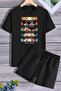 Comfortable Design Anime Shorts T-Shirt Tracksuit Set
