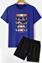 Comfortable Design Anime Shorts T-Shirt Tracksuit Set