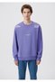 Baskılı Mor Sweatshirt 0611623-70609 - 3