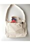 Natural Canvas Fabric Double Handle Bag