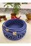 3-Piece Basket Multi-Purpose Organizer Embroidered Wicker Jute Basket Set - 4