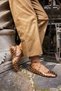 Rebecka Women's Brown Bronze Trok Detailled Ballet Flats - 7