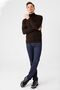 Men's Basic Full Fisherman Fine Knitwear Sweater Dark Brown - 4