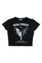 Sevunera Really Great Printed Black Color Crop - 2