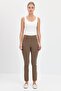 Women's 5-Pocket Leggings Trousers Camel