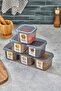 6-Piece Leak-Proof Airtight Sticker Spice Bowl 0.5LT - 3